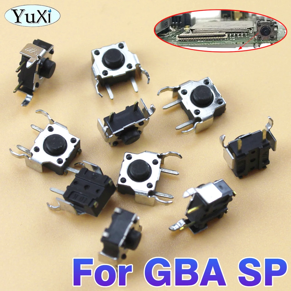 5Pcs Left Right Shoulder Trigger Button For Nintend Gameboy Advance GBA SP Gamepad Controller L R Micro Switch Key Repair Parts