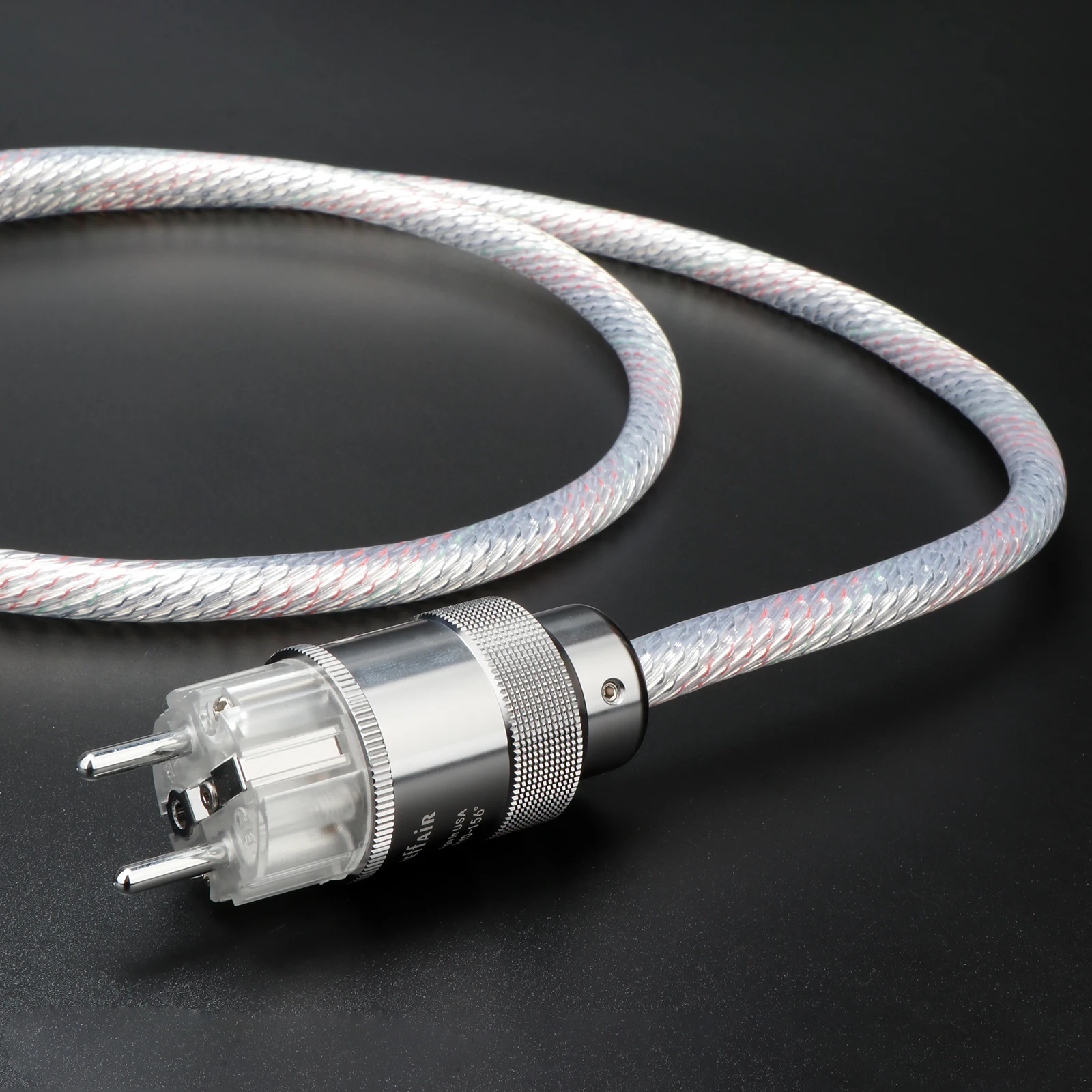 Кабель питания Preffair HIFI POWER CABLE 7N OCC, посеребренный шнур питания с вилкой европейского стандарта, усилитель, декодер компакт-дисков, провод питания