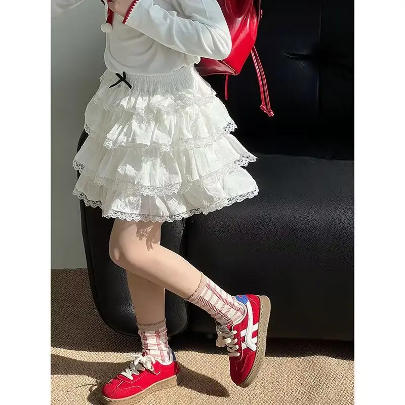 Girls Skirt Summer 2025 New Children's Korean Version Fluffy Cake Short Skirt Girls Foreign Style Princess Skirt