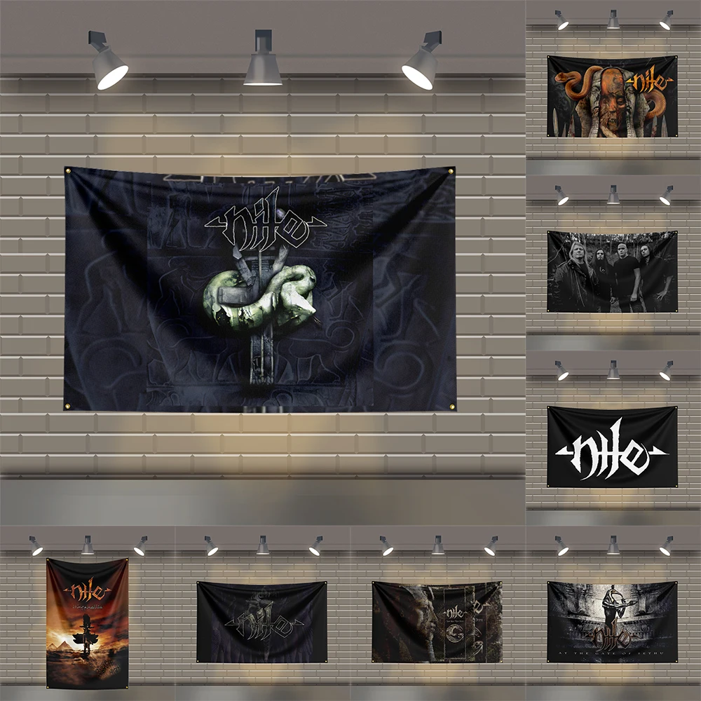 

3x5 Ft N-Niles Heavy Metal Band Flag Rock Music Wall Banner for Bedroom Studio Bar Concert Outdoor Decor