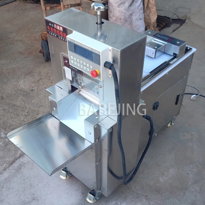 

Fully Automatic Cnc Single Cut Lamb Roll Machine, Commercial Stainless Steel Frozen Meat Slicer