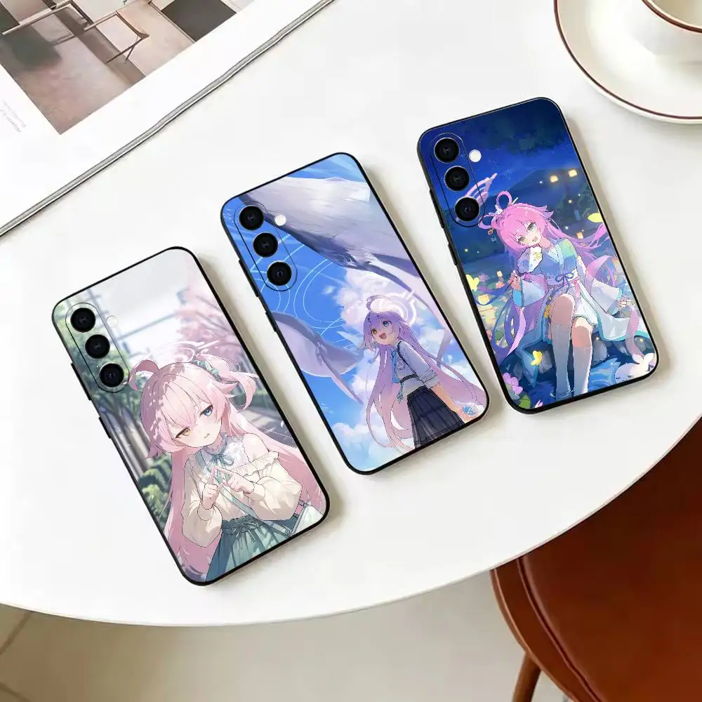 Game B-Blue A-Archive T-Takanashi Hoshino  Phone Case For Samsung Galaxy A73, A72,A70,A53,A52,A51,Soft Silicone Black Cover