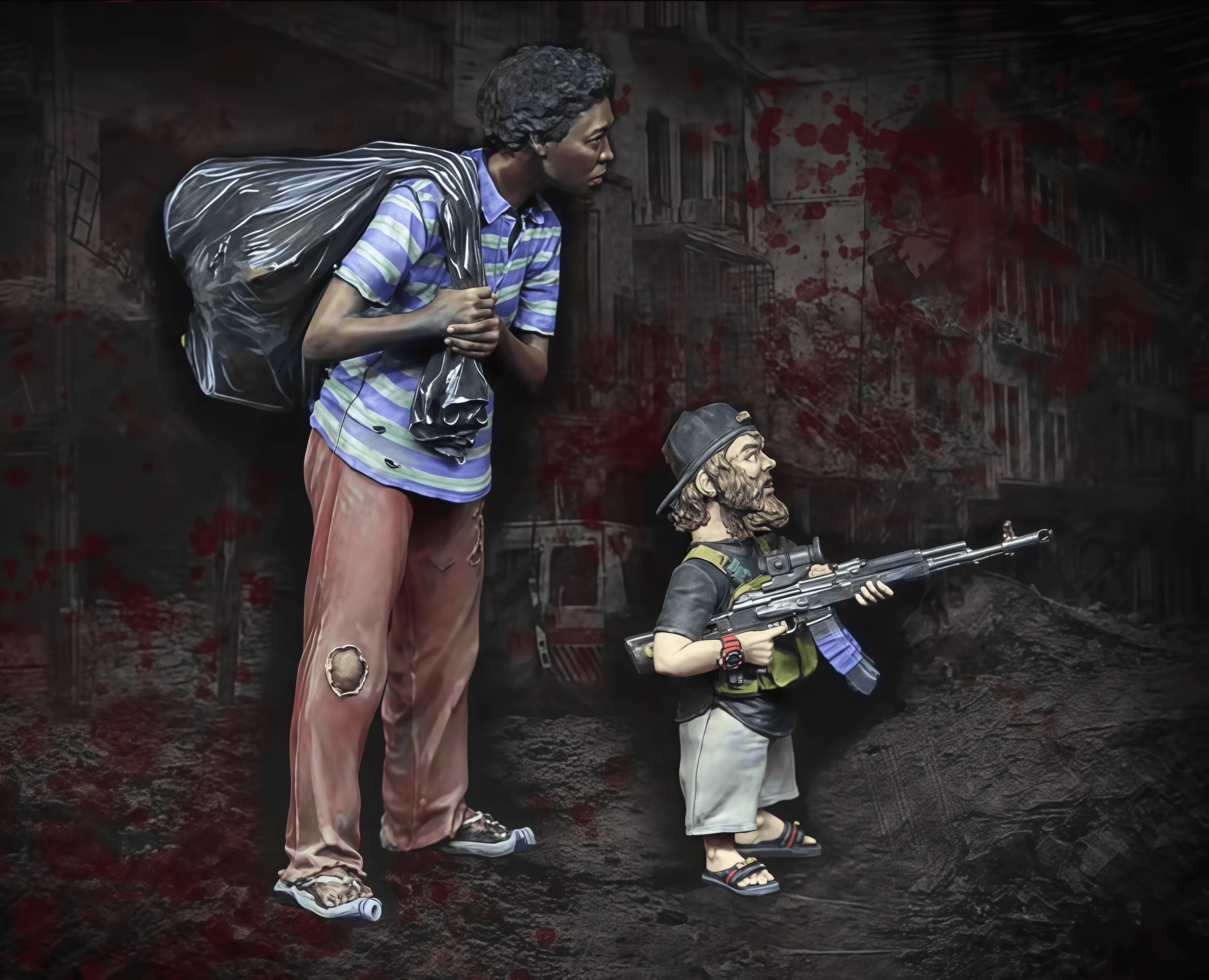 1:35 Casting Resin Model Assembly Kit, GK， Resin Soldier, Unpainted, Needs To Be Assembled