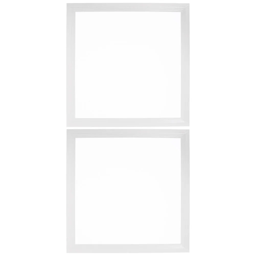 

2pcs Integrated Ceiling Light Cover Lightweight Aluminum High Transmittance Oil Resistant Waterproof For Kitchen Bathroom Office