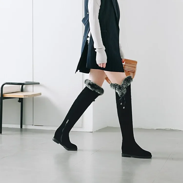 Big Size thigh high boots knee high boots over the knee boots women ladies boots shoes woman winter boots women