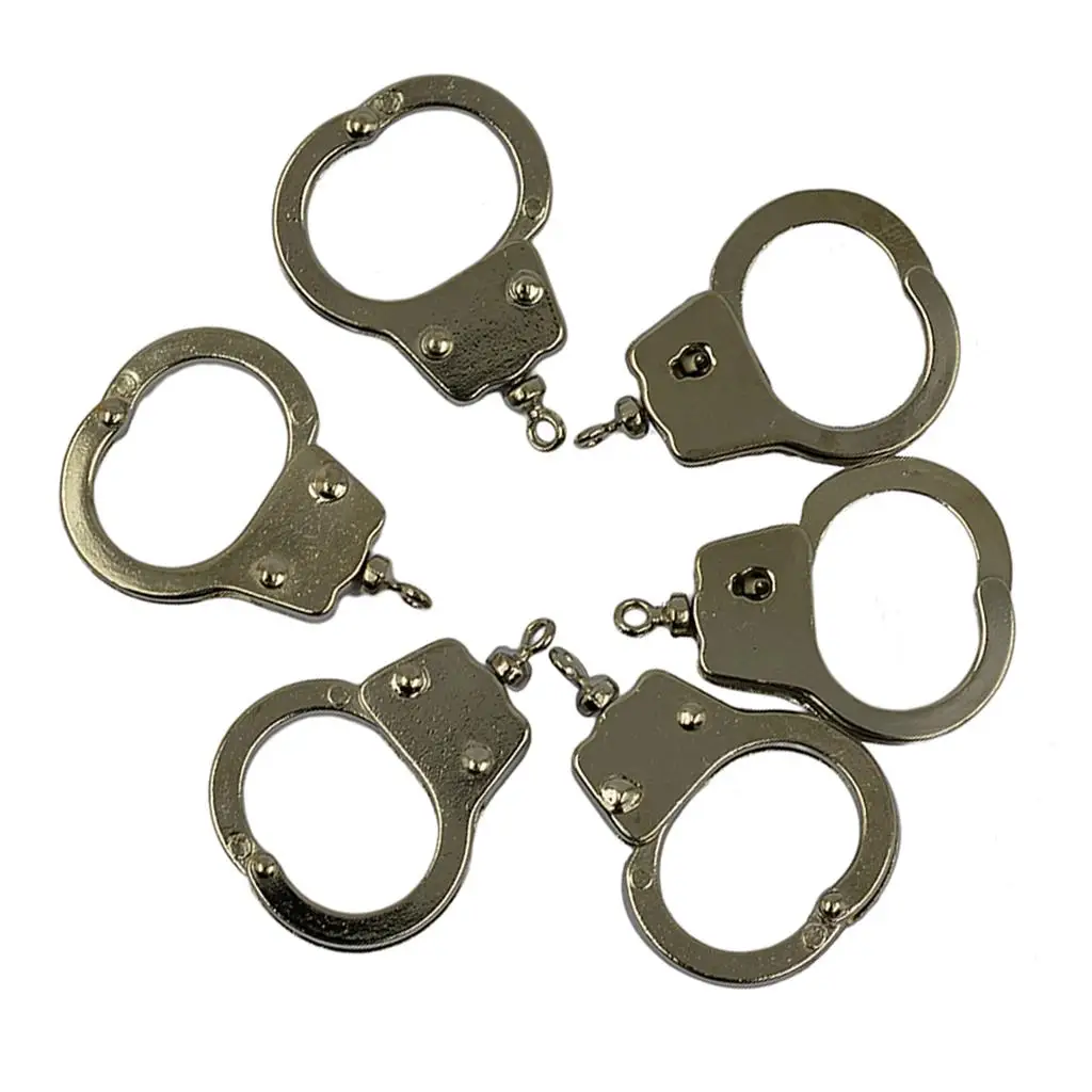 6Pcs Thumb Cuffs Steel  Cuffs Toy Gift Novelty Fingers