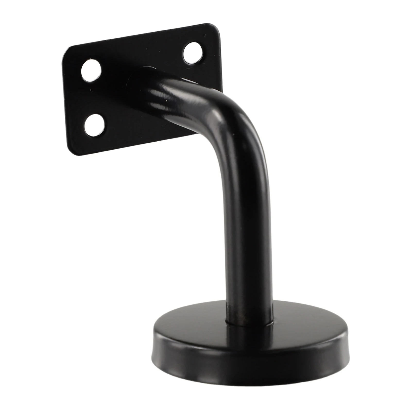 أداة درابزين قوس دعم جدار جبل 5 قطعة مزارع أسود منحني أنبوب حماية مسطح الفولاذ المقاوم للصدأ مريحة #3