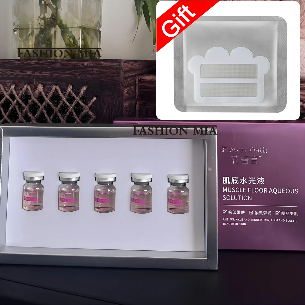 5ml x 5 vials/box Facial Hyaluronic Acid Molecule Serum Kit Firming Rejuvenating Repair Skin Brightening Moisturize Skincare