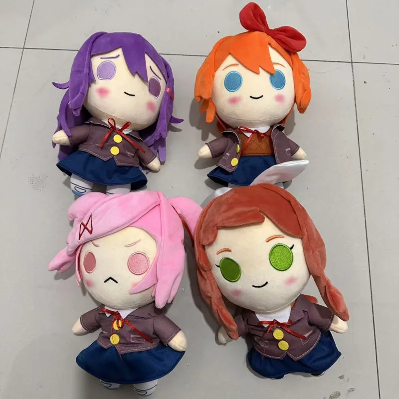 Anime 20/25/40cm Heartbeat Literary Club Plush Toys Anime Cosplay Monika Fumo Stuffed Doll Sayori Yuri Stuffed Pillow Doll Gifts