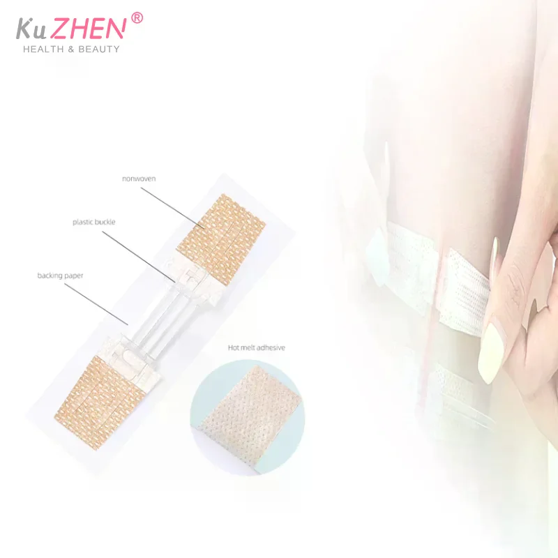 

1PC Zipper Tie Wound Closure Patch Hemostatic Patch Wound Fast Without Suture Zipper Outdoor Band-Aid Portable Quick Clot Wound