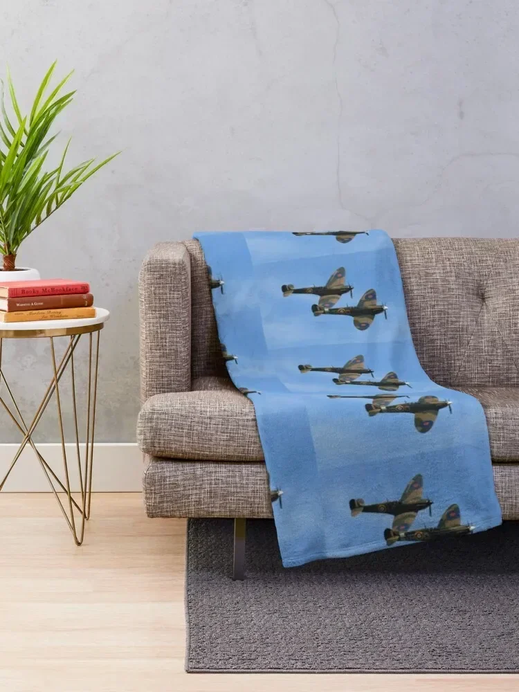 Spitfires Throw Blanket Quilt Decorative Sofas Blankets