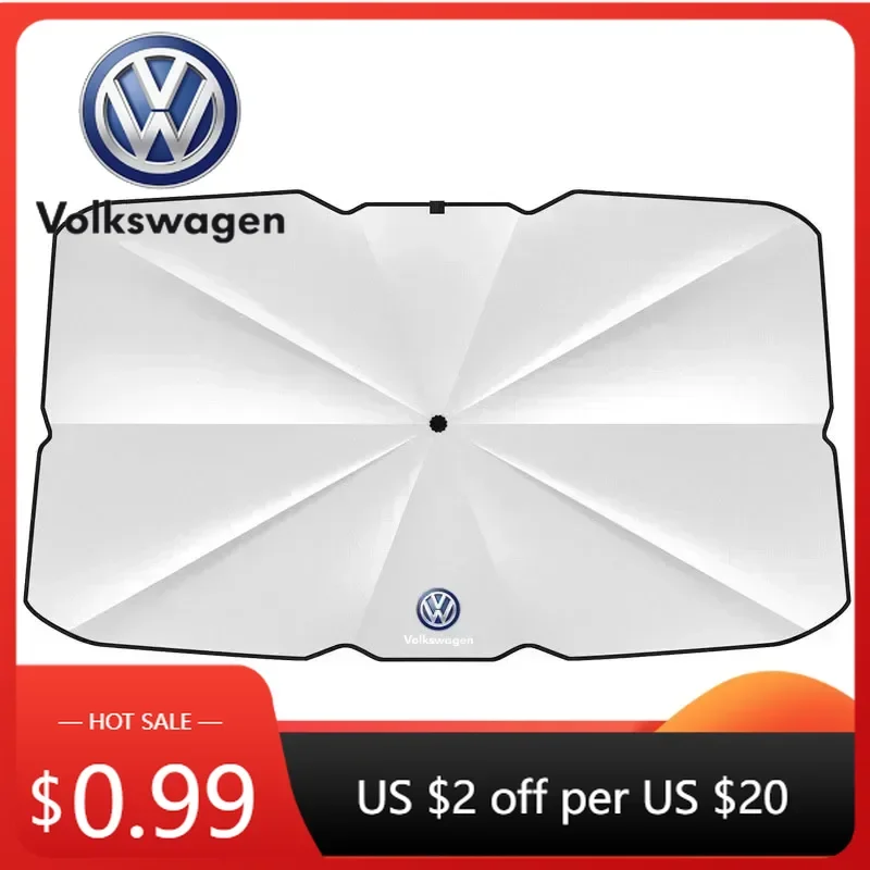 

For VW New B6 For Volkswagen Automobile Windshield Heat Sunshade Car Sun Umbrella Telescopic Sun Visor For Volkswagen VW Scirocc