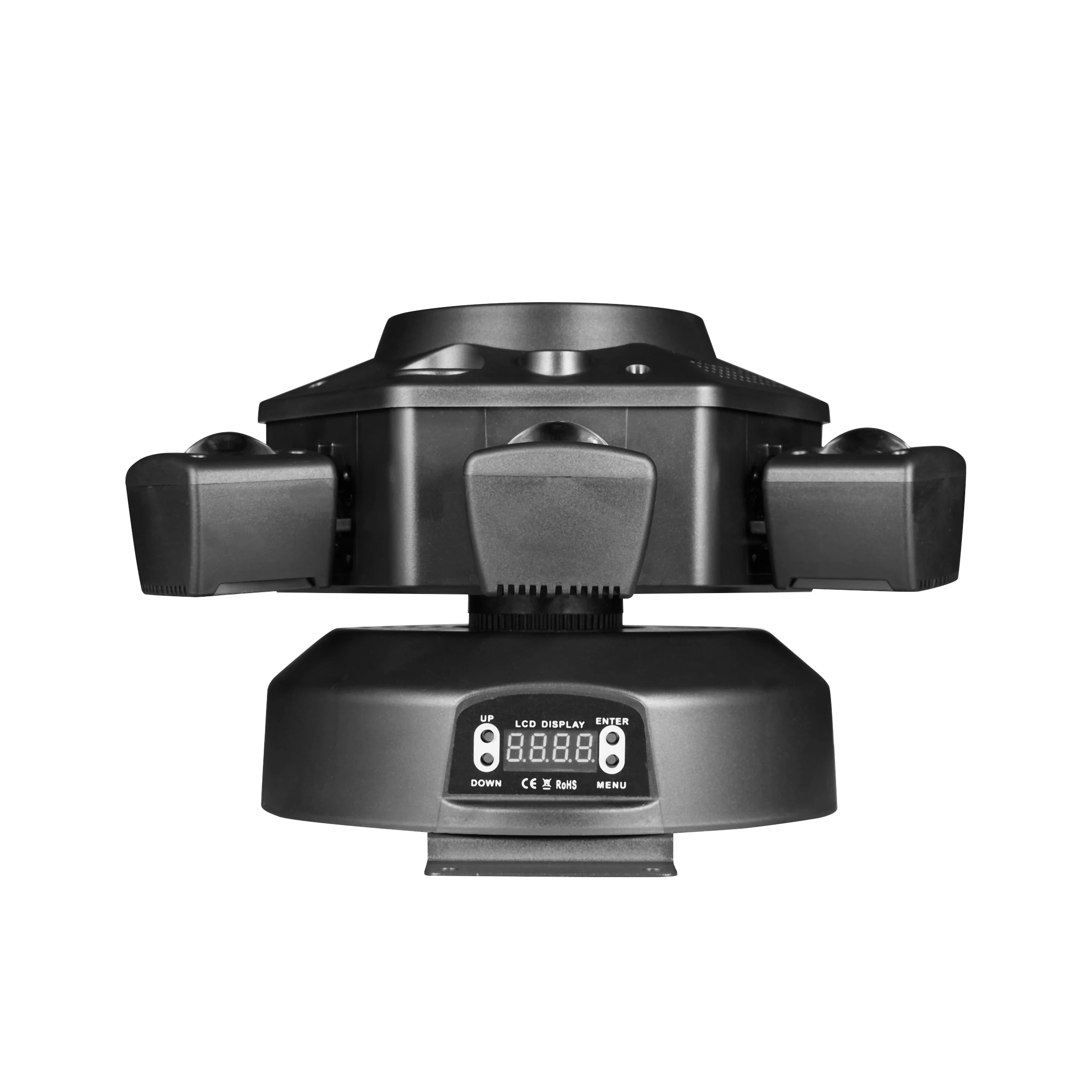 NOVALUX 160W 6-Arm Bee Eye LED Moving Head Licht RGBW Beam Strobe DMX512 Tonaktivierte Rotierende Bühnenbeleuchtung für DJ Disco Bar Party Hochzeit Nachtclub EU