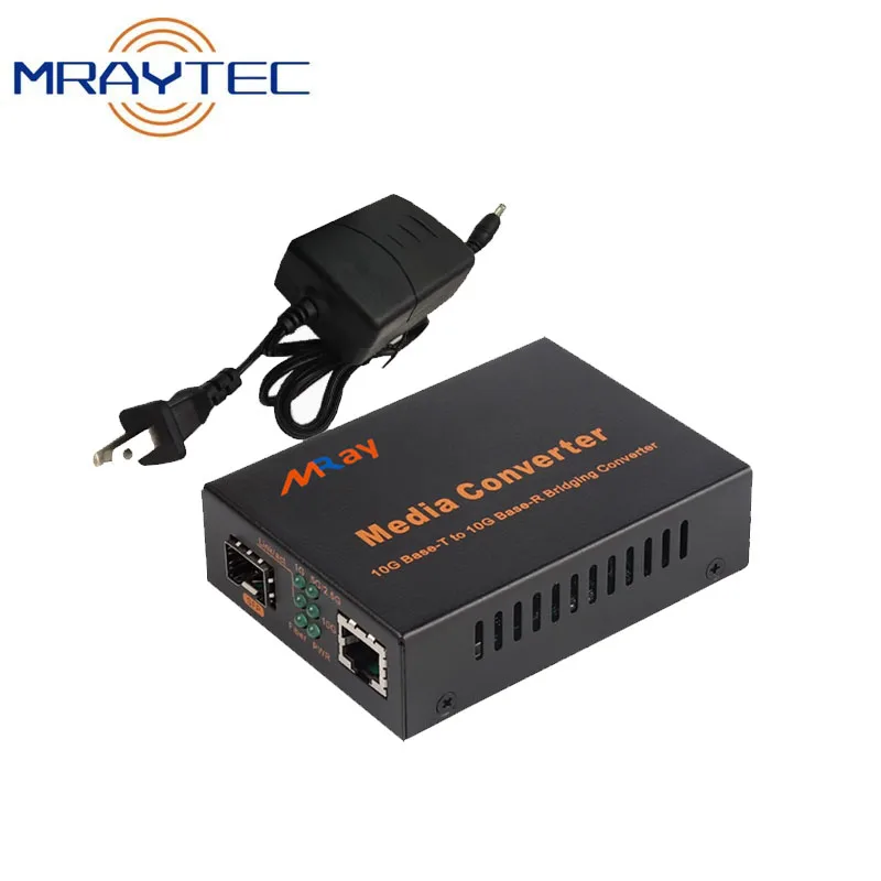 10G Media Converter Unmanaged 100M/1G/2.5G/10GBase-T Fiber Transceiver, SFP to RJ45 Converter, Support 10GBase-SR/LR Transceiver