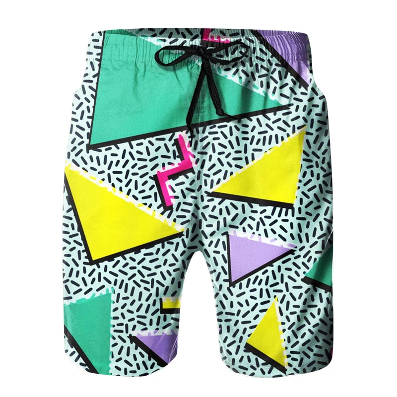 New Geometric Graphics Series 3D Digital Printed Shorts Men Women Summer Breathable Sports Pants Kids Street Hip Hop Ice Shorts