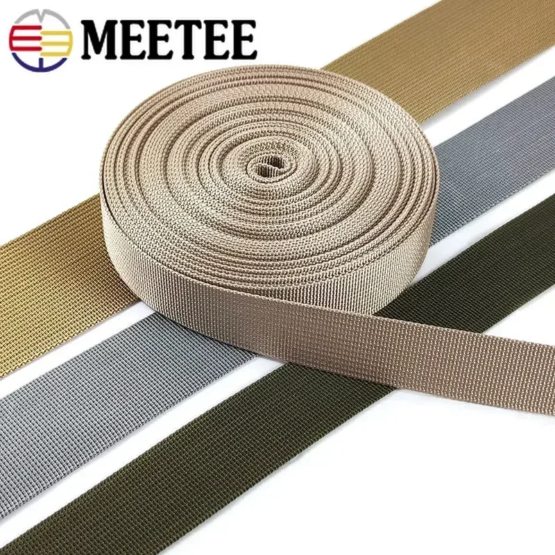 5Meters Nylon Webbing Strap for Bags 20-50mm Backpack Tapes Safety Belt Pet Dog Collar Garment Bands Sewing Material Accessories