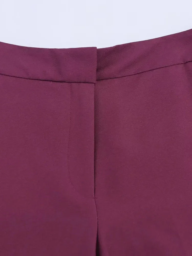 2025 سراويل نسائية طويلة غير رسمية فضفاضة للعطلات مطبوعة بالزهور عالية الخصر بنطال ذو قصة أرجل واسعة تصميم مريح من ألياف البوليستر