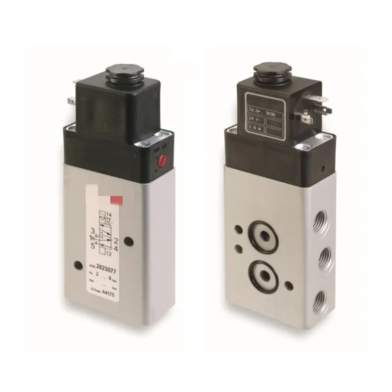 Válvula solenoide de interfaz Namur serie Norgren 2623 2026, G1/4, 5/2, pilotado por solenoide / retorno por resorte de aire