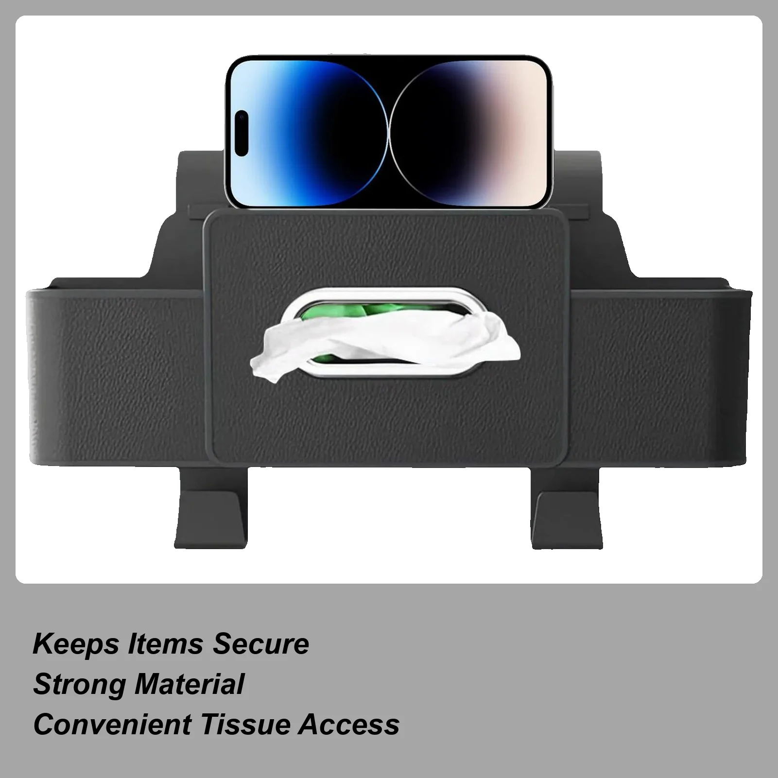 

Car Seat Organizer Storage With Hooks Tissue Holder Automotive Seat Back Organizers For Truck Travel Toddler Women Kids Men Trip