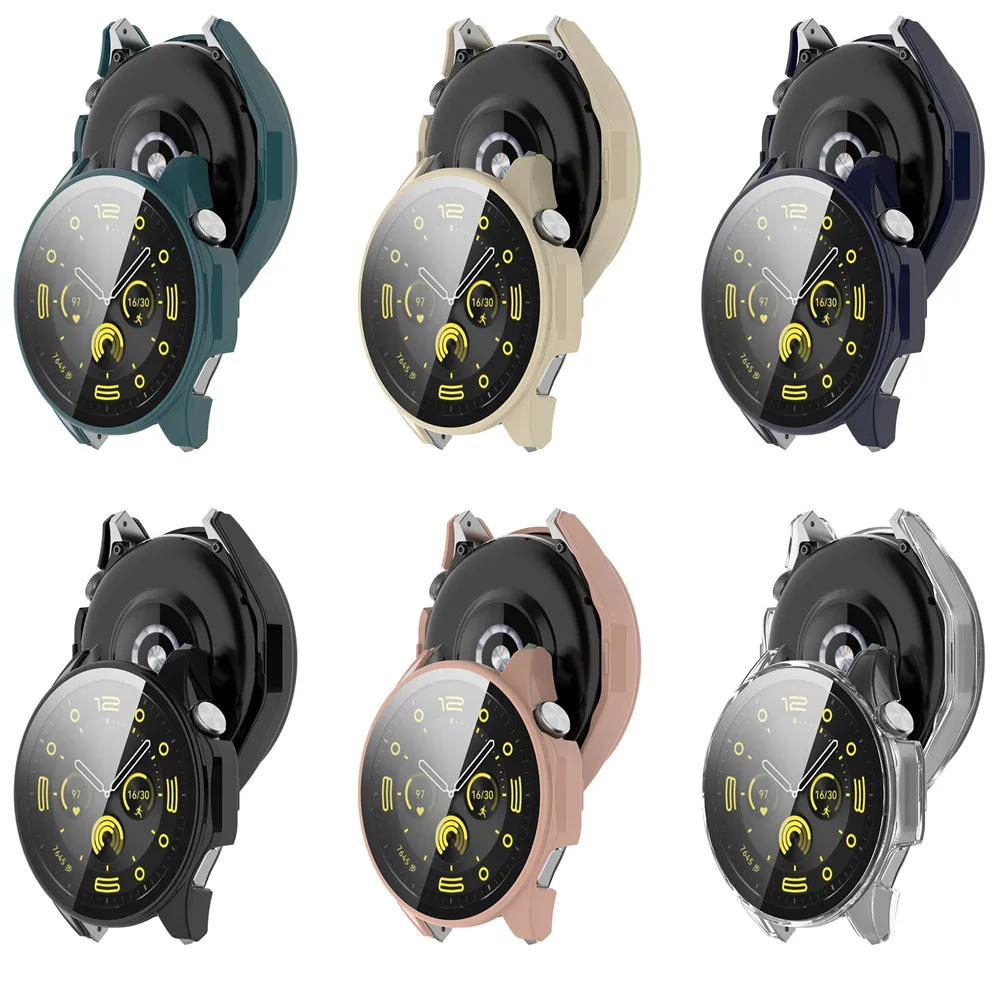 Case Cover And Tempered Glass Screen Protector For Honor Watch 4 pro Watch4 PRO Frame High Quality PC Slim Protective Accessorie - Image 5