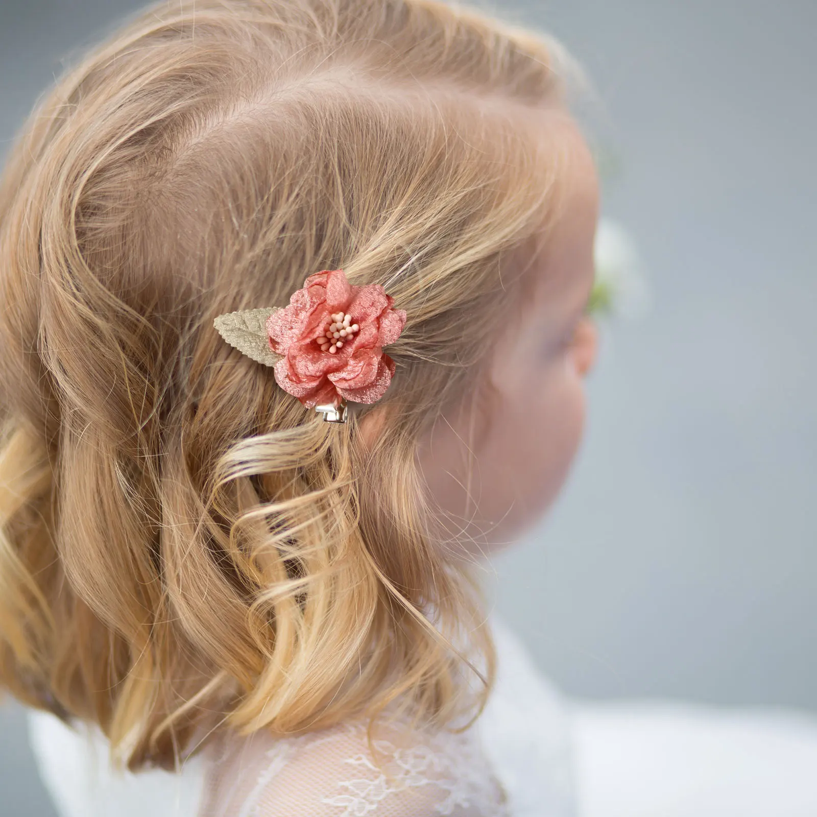 

3pcs Alloy Flower Clips For Baby Girls, Bright Colorful Kids Accessories, Decorative Ponytail Clips, Floral Hair Barrettes, Back