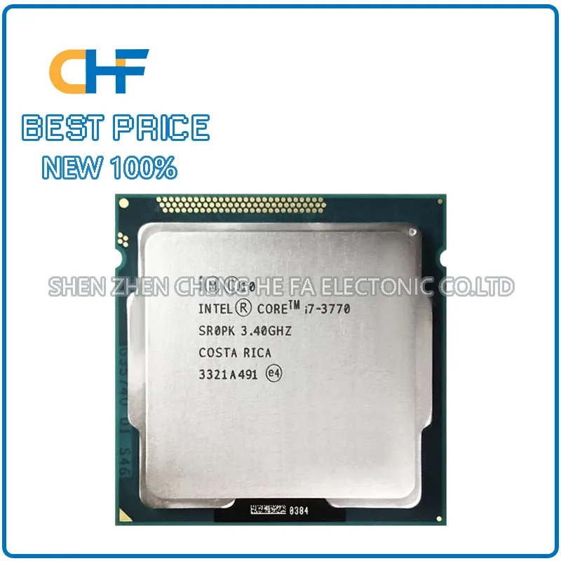 

i7-3770 SR0PK 4 Core 8 Thread 3.40GHz 77W LGA1155 CPU processor i7 3770