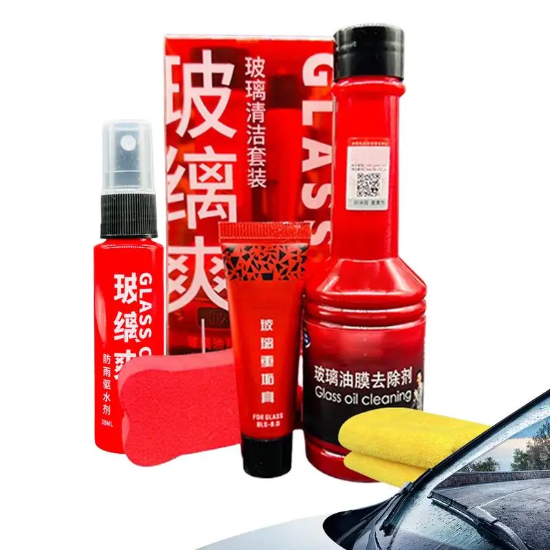 Oil Film Remover For Car Window Gentle Automotive Glass Cleaner Automotive Oil Film Cleaner Practical Car Window Cleaner Glass