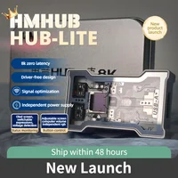 HMLAB HUB Lite - Extensor USB para Juegos de 2 a 3 Puertos, Alta Velocidad de 8K Hz, Pantalla OLED con Control de Botones, HM HUB