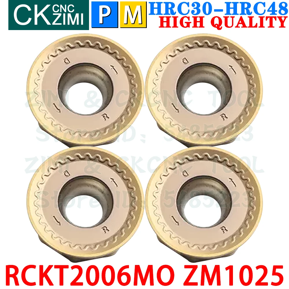 

RCKT2006MO ZM1025 RCKT 2006 MO R10 Carbide Inserts Round Milling Insert Indexable Face Milling Tool CNC Metal lathe Cutting Tool