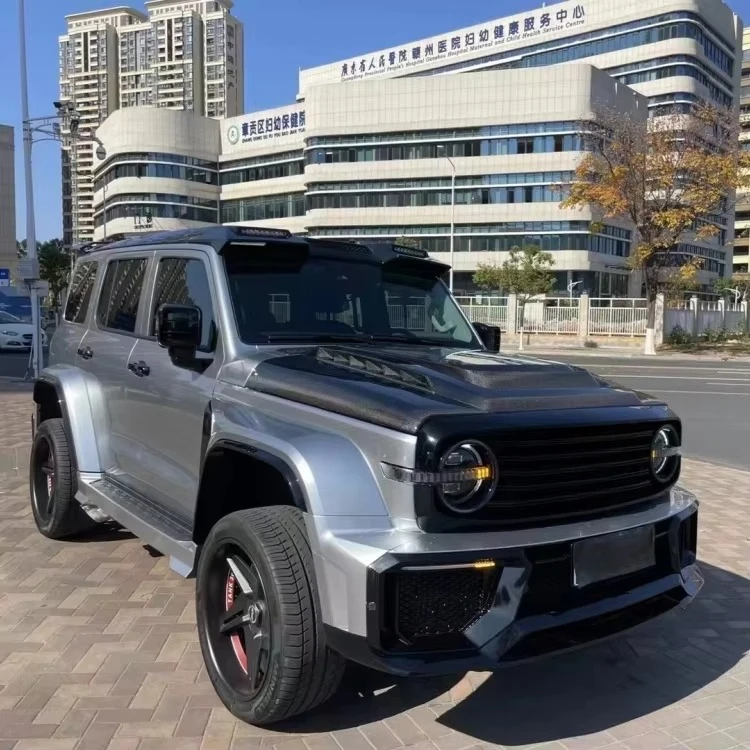 For New Tank 300 Performance Off-Road Front Bonnet Hood Cover Carbon Fiber Black Mars City Style with Screws Screw-On Auto Parts