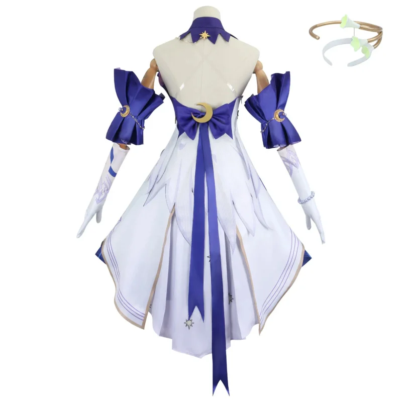 Robin cosplay game star rail Robin cosplay costume dress wig women rode play Carnival party clothes