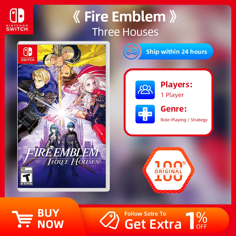 Nintendo Switch Game Deals - Fire Emblem : Three Houses - Stander Edition - Games Cartridge Physical Card TV Tabletop Handheld