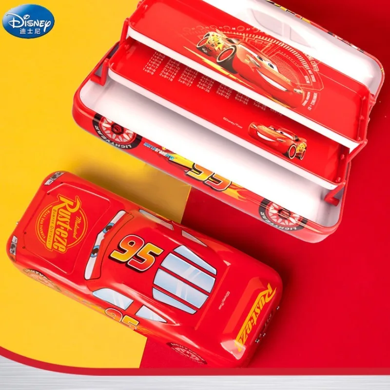جديد ديزني بيكسار سيارات مقلمة صندوق أدوات مكتب الطفل سعة كبيرة ماكوين سيارة ثلاثي الأبعاد صندوق رصاص هدايا رياض الأطفال #1