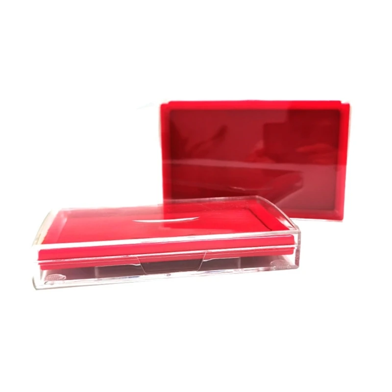 Vingerinktkussen Rode Vingerafdrukken Inktkussen Stempel Duimafdruk Inktkussen Sneldrogend Inktkussen Vingerafdruk Vingerafdruk Inktkussentjes