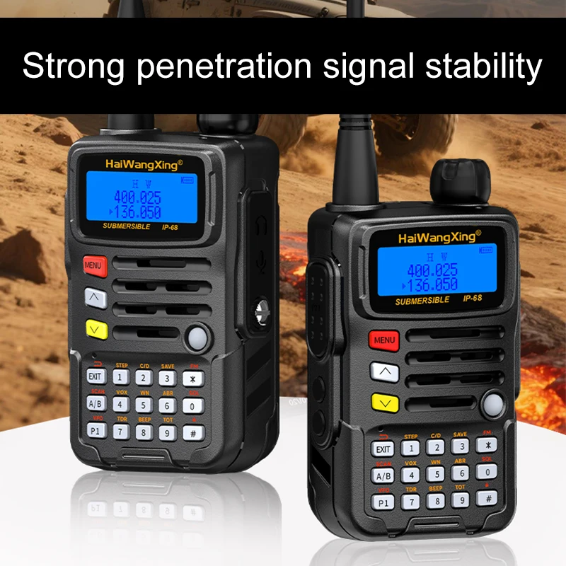

HX-850 Walkie-talkie IP68 Waterproof Portable Handheld Self-driving Walkie-talkie Ham Radio For Driving Outdoors New Arrival
