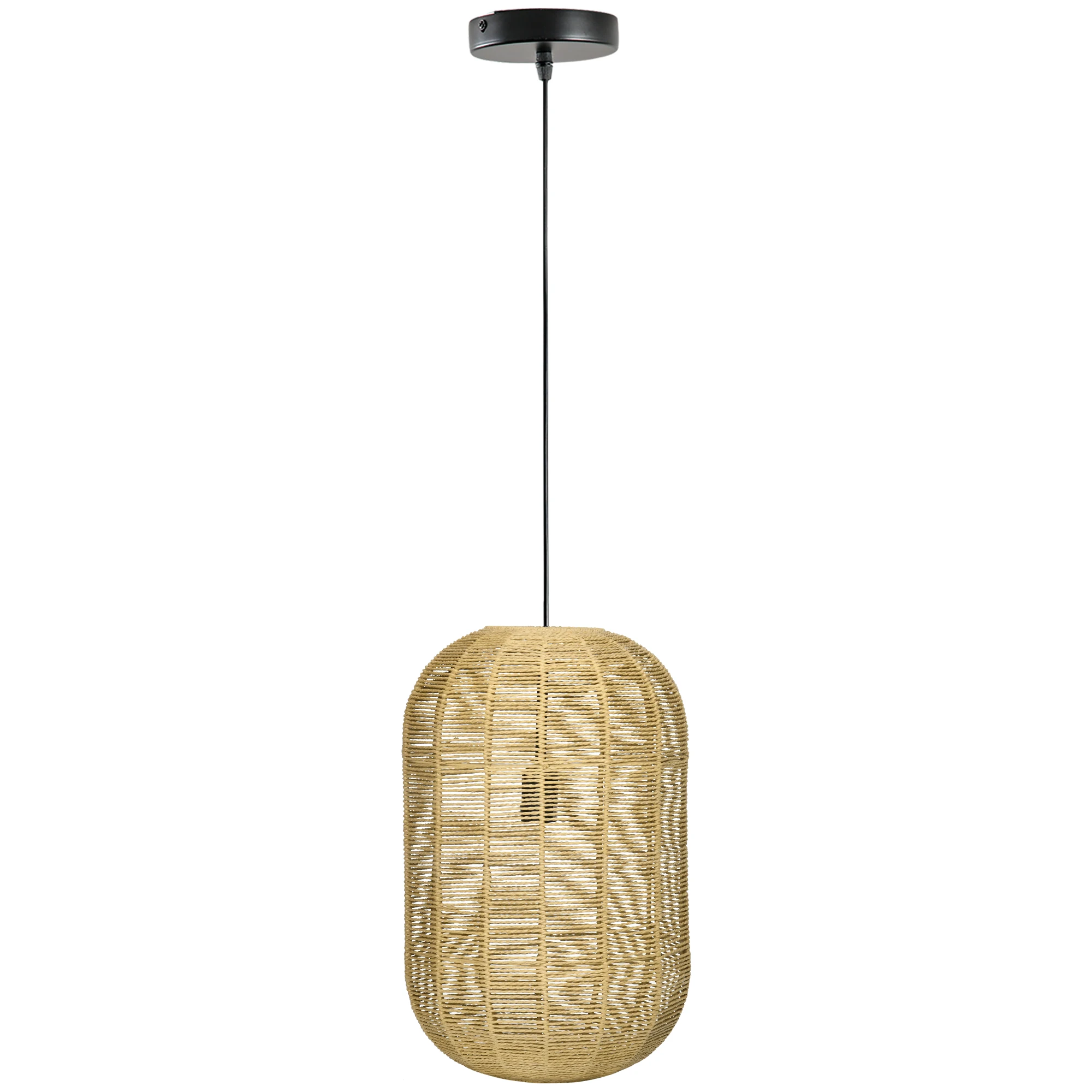 HOMCOM paper rope pendant lamp cap E27 Max. 40W Ø 30x47cm