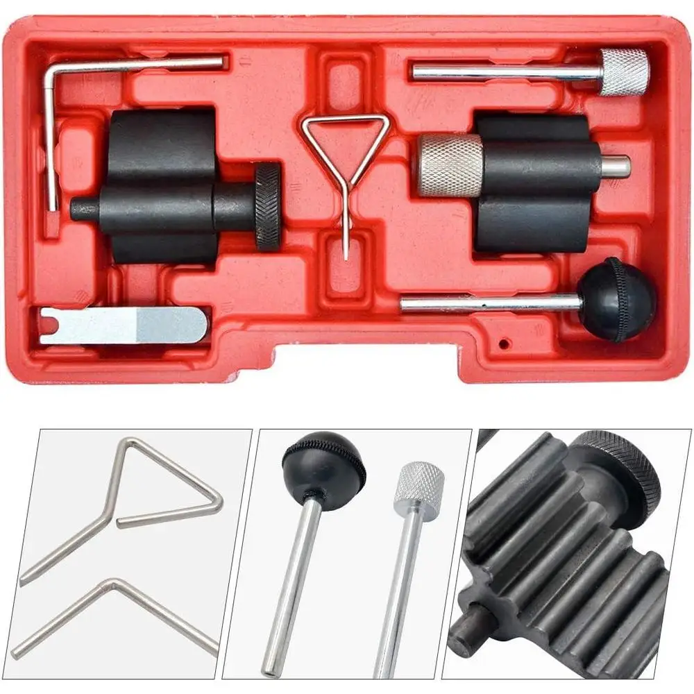 1Set Diesel Engine Timing Cam Camshaft Alignment Crank Locking Tool Set For Audi SEAT Skoda 1.2 1.4 1.9L 2.0LTDI PD DOHC