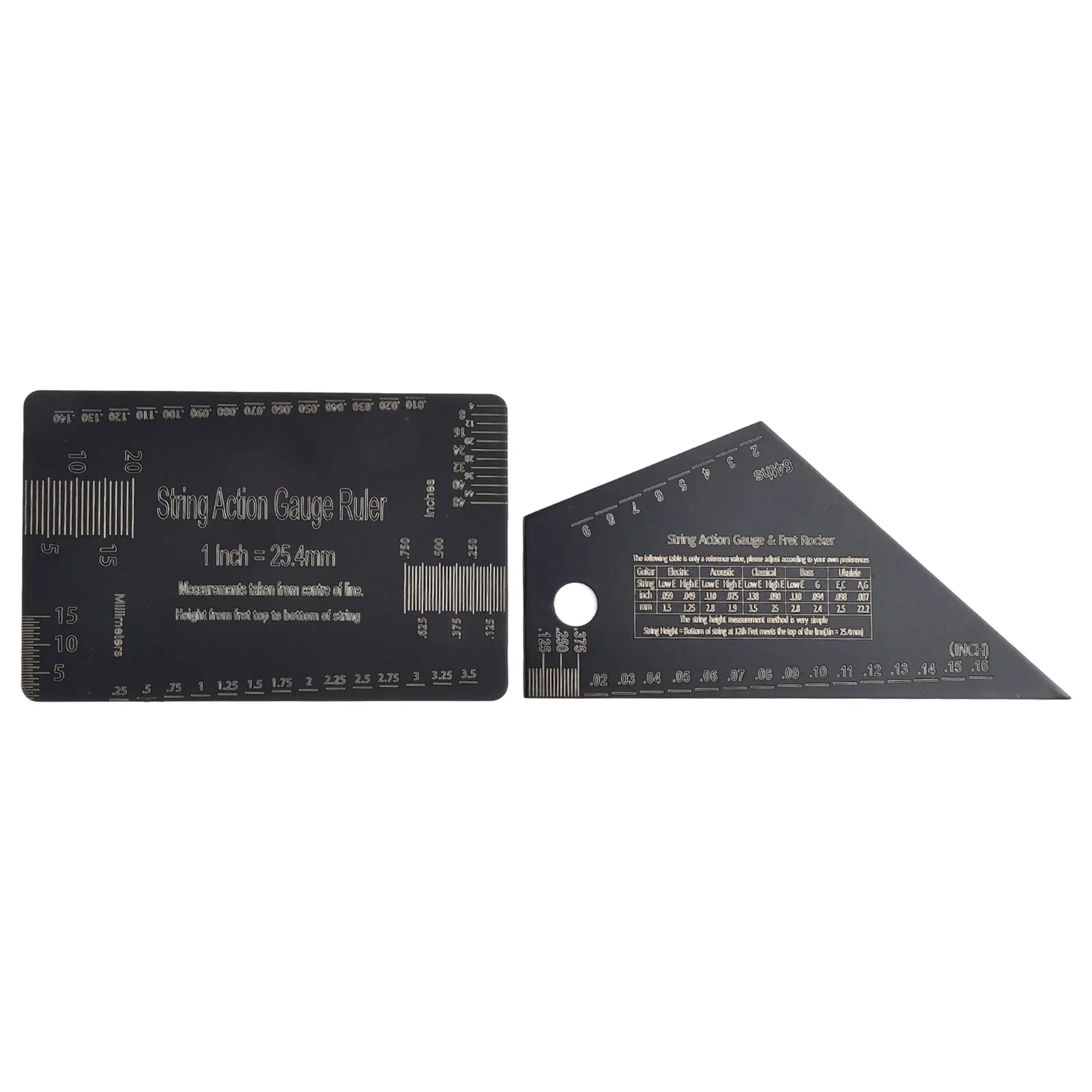 

Guitar Luthier Tools Set String Height Measurement Fret Leveling Neck Straightness Stainless Steel Guitar Accessories