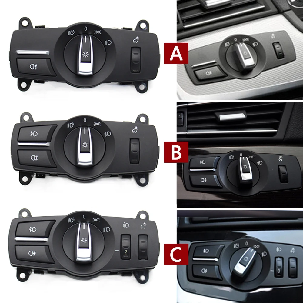 

Car Headlamp Button Headlight Switch Control Assembly For BMW 5 6 7 X3 X4 F10 F11 F06 F12 F13 F01 F02 F04 F07 F25 F26