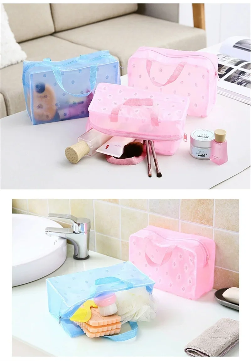 1Pc Toiletries Storage Bag Cosmetic Bag Makeup Bag for Women Girl Zipper Case Travel Handbag косметичка Washroom Organizer Bags