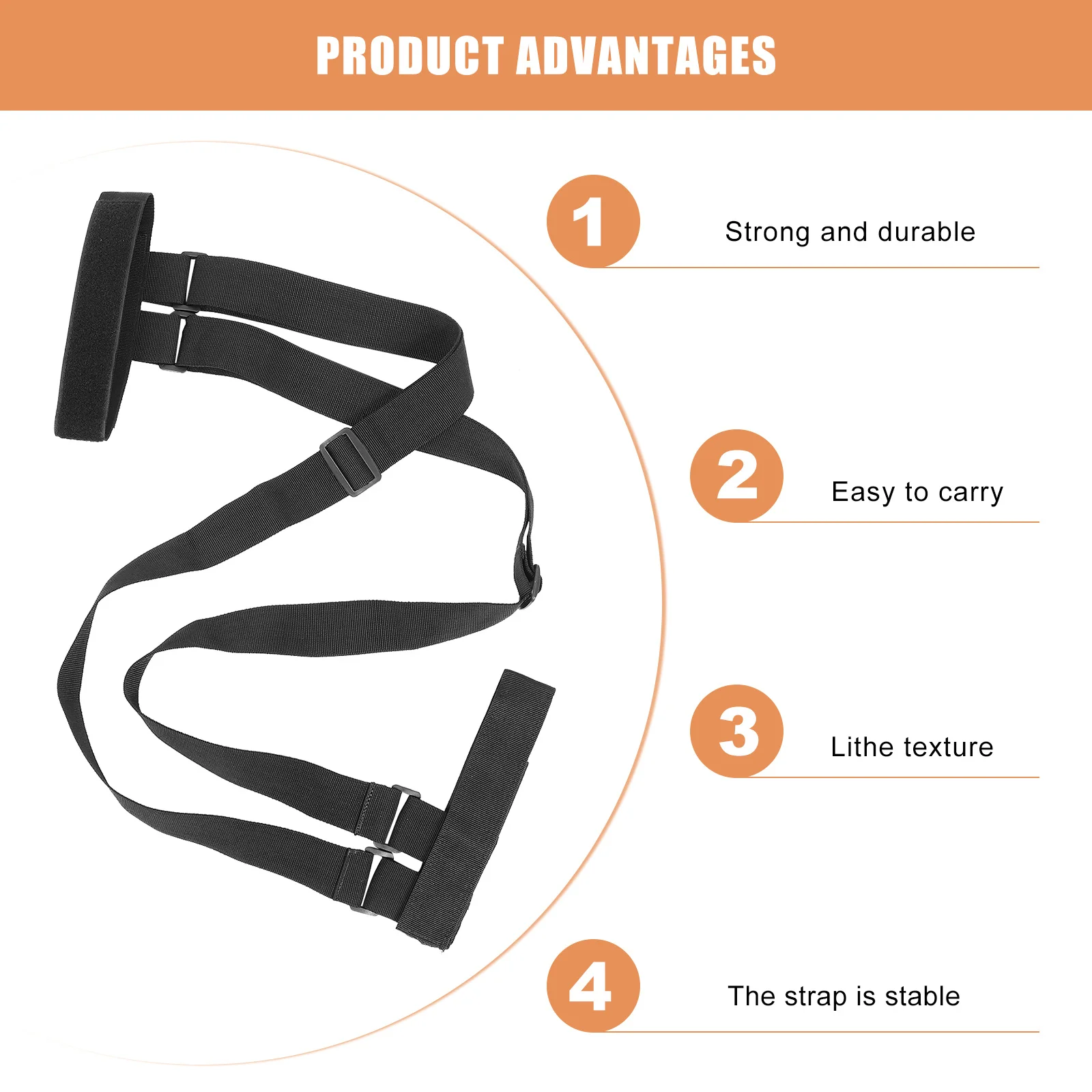 1Pcs Snowboard Carrying Strap Adjustable Portable Durable Ski Board Harness Outdoor Shoulder Strap Snowboard