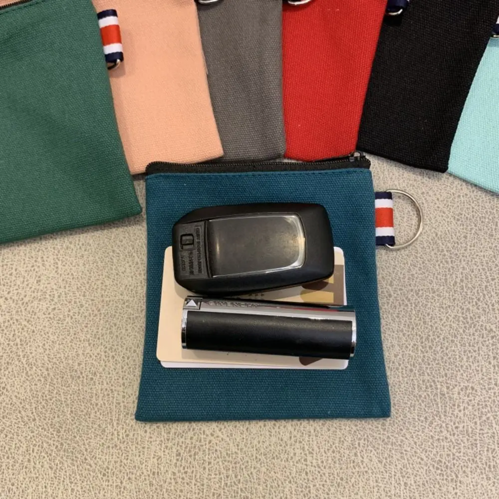 내구성 캔버스 동전 지갑 작은 만화 카드 주최자 돈 가방 여자 여자