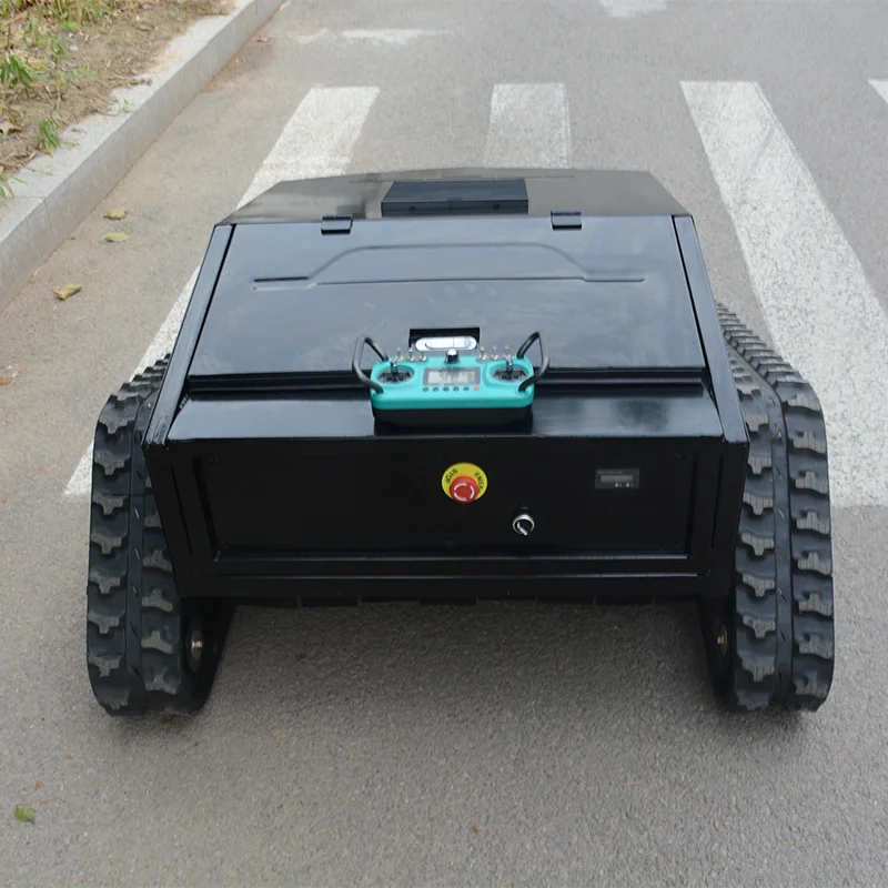 Mesin Pemotong Rumput Remote Control Home Farm Orchard, Tanpa Kabel, Desain Ringkas, Mesin Pemotong Rumput Beroda Rantai