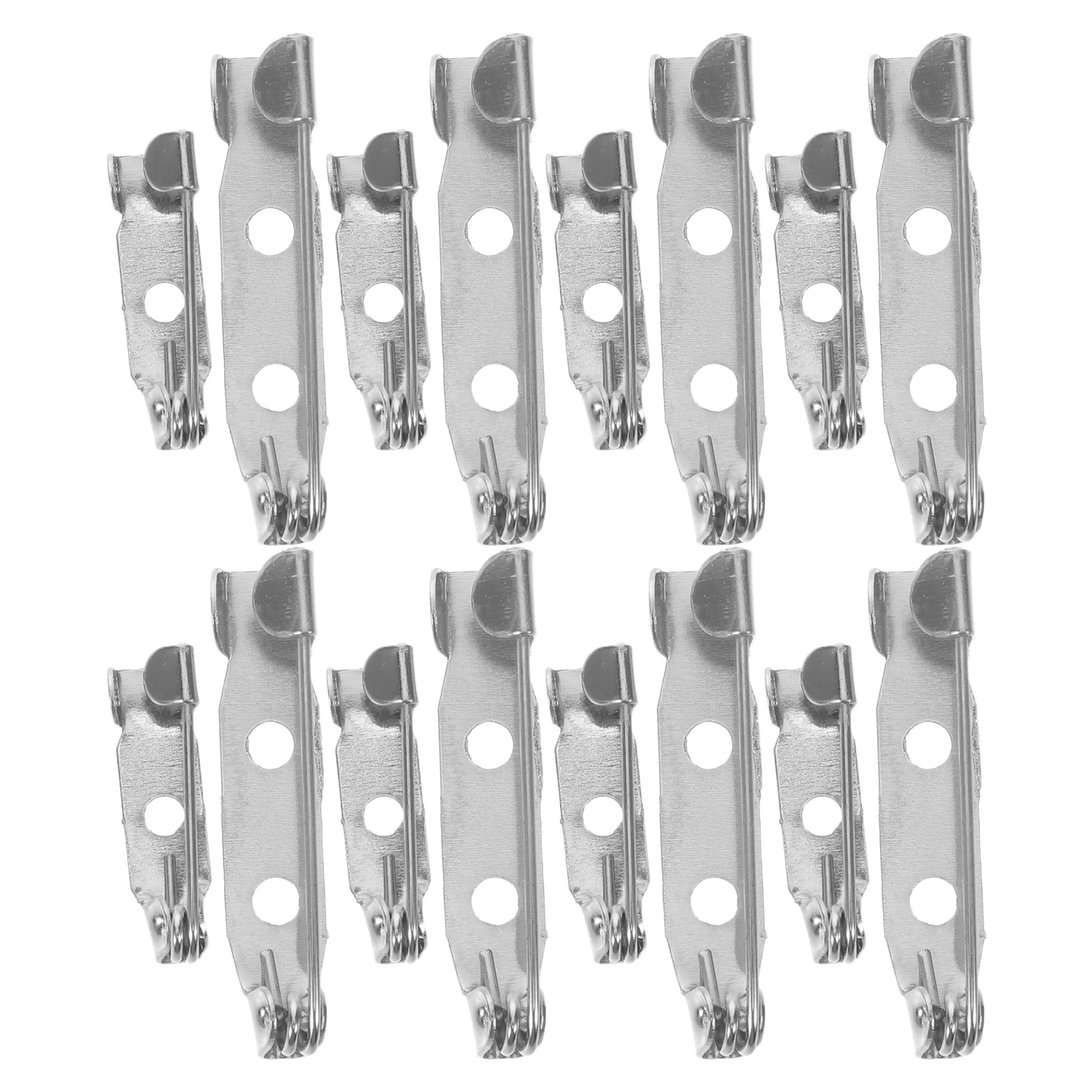 

200Pcs Brooch Pin Backs Silver Metal Flat Back Safety Clasps for Jewelry Making Crafts DIY Brooch Clip Bases Pin Fasteners Bulk