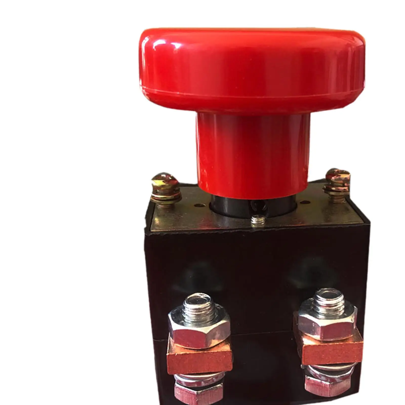 

Red Mushroom Head E Stop Switch Compact Emergency Disconnecting Button for Forklift DC Power Reversing Four Wheel Car Use