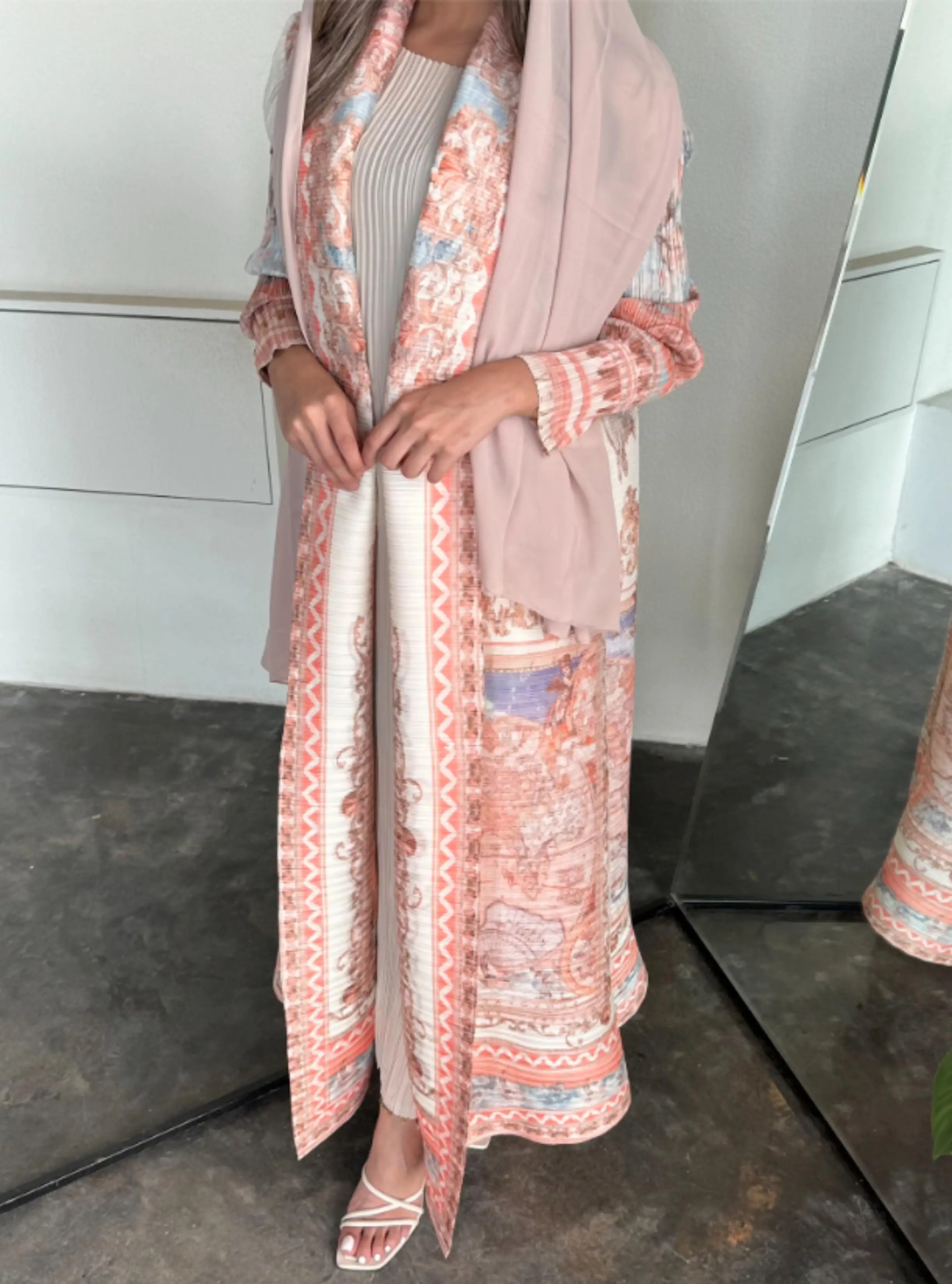 Robe Abaya musulmane du moyen-orient pour femmes, longue couverture adaptée au Festival du Ramadan