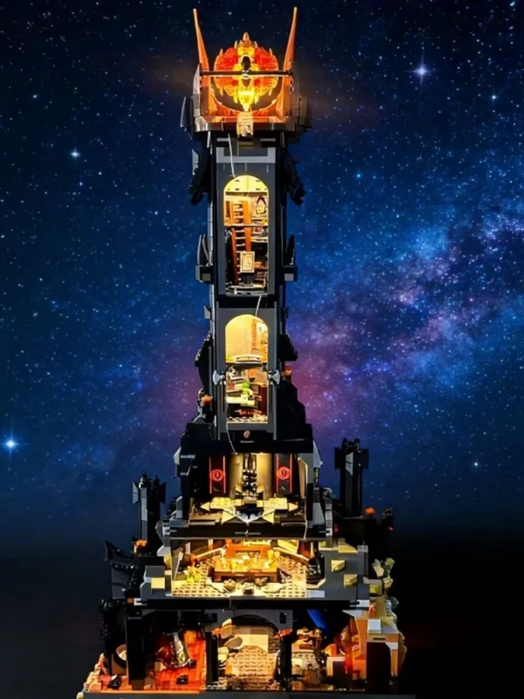 5471 Stuks Woondecoratie 10333 Zwarte Toren Donkere Desktop ornament Model Speelgoed voor Jongens Volwassen Verjaardagscadeautjes 2026 - afbeelding 2