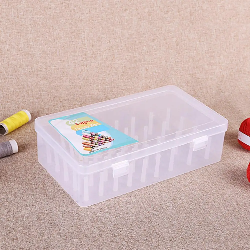 

Sewing Thread Organizer Useful 42 Axis Fine Workmanship Sewing Thread Storage Box Sewing Supplies