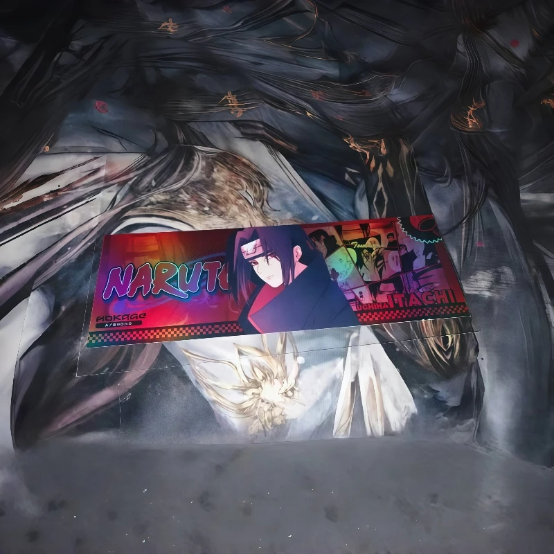 تذكرة ليزر ناروتو الأصلية الرسمية Minato Namikaze Uchiha Itachi Uchiha Sasuke مجموعة تذكرة ليزر على الوجهين لعبة هدية #6