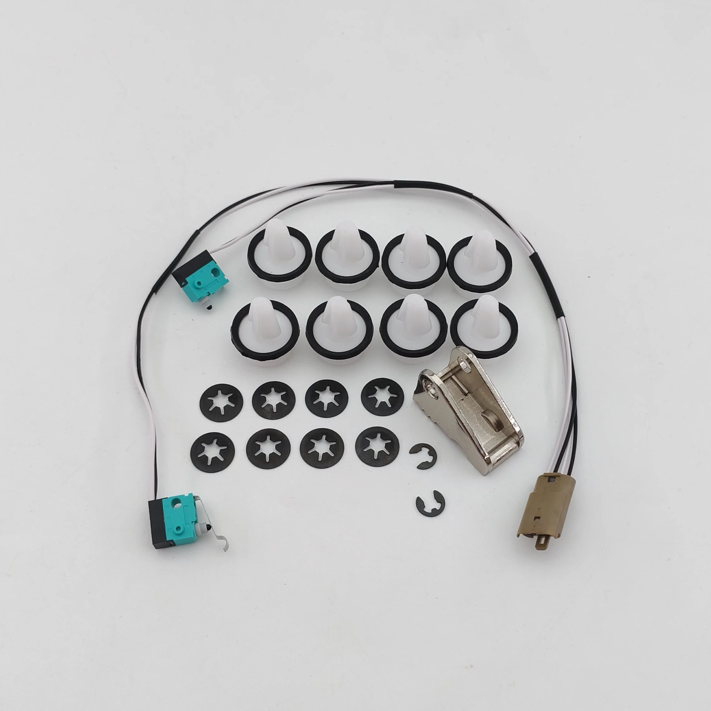 

1016009-00-C For Tesla Model S Door Handle Upgrade Repair Kit Microswitch Harness Handle Paddle 1042845-00-B w/Door Panel Clips